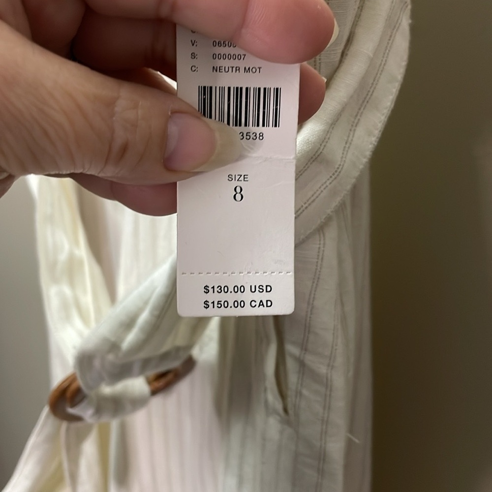 NWT Anthropologie Palm Beach Belted Pants Sz 8 - Picture 7 of 7